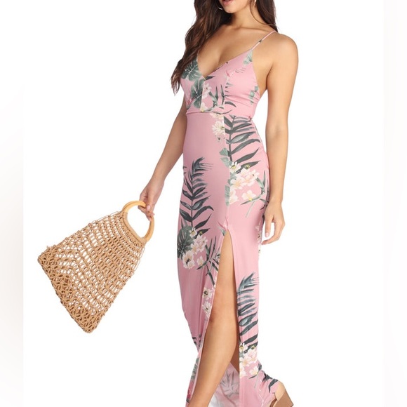 Windsor Pretty In Paradise Maxi Dress Sz Small - Picture 2 of 10